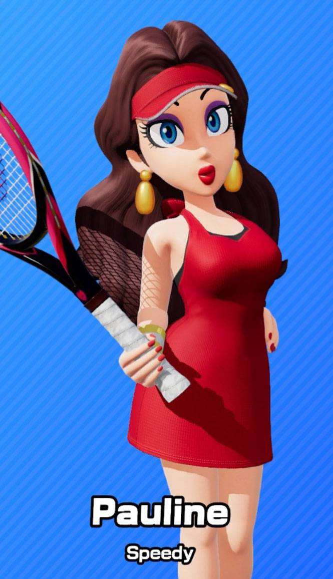 Pauline as seen in Mario Tennis Fever.