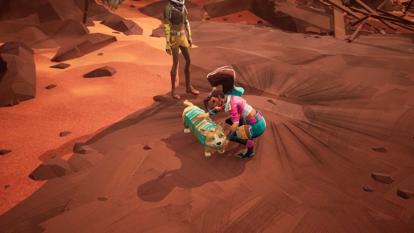 People of Note accorgion creature being pet