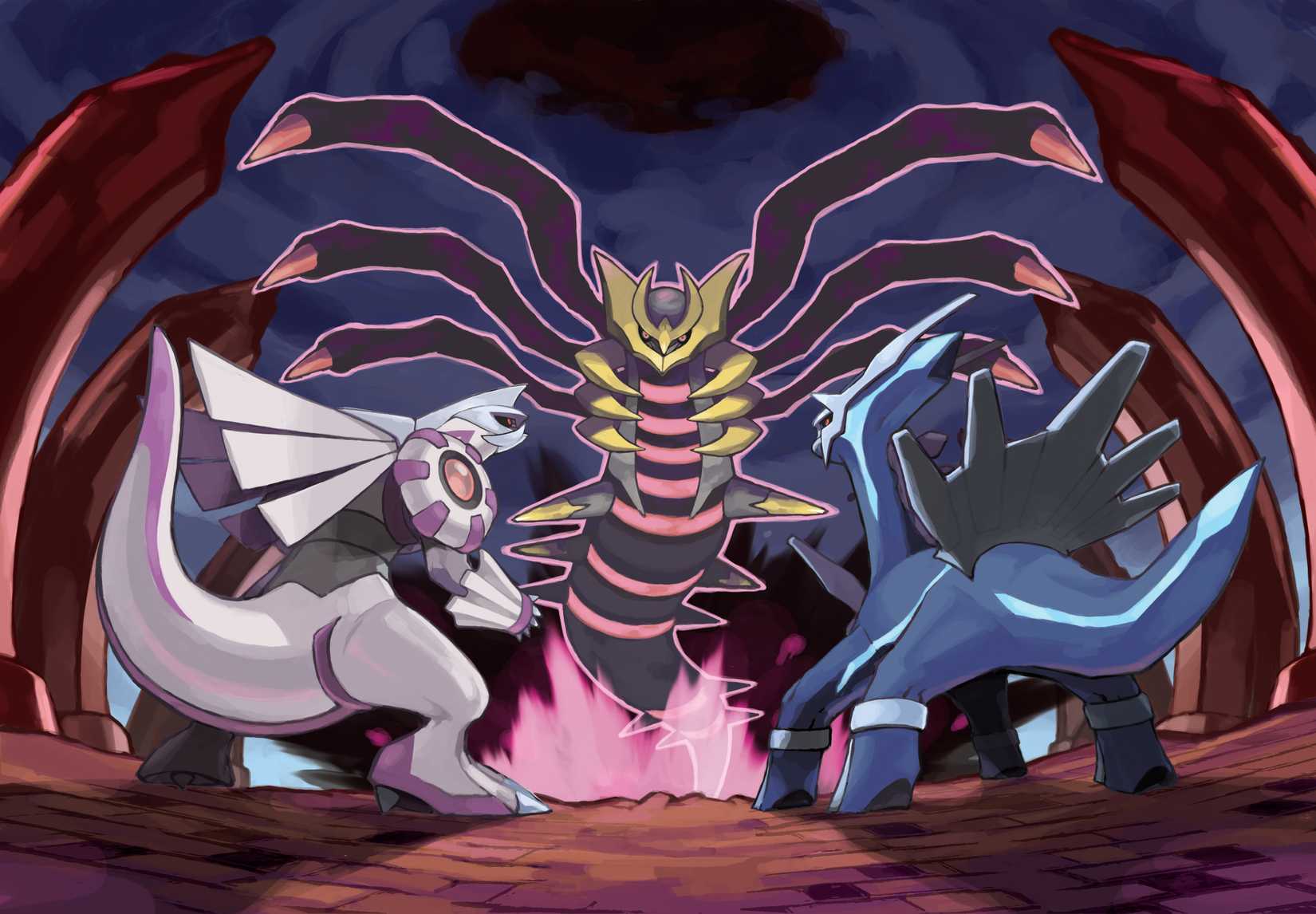 Dialga and Palkia in their original Gen 4 glory.