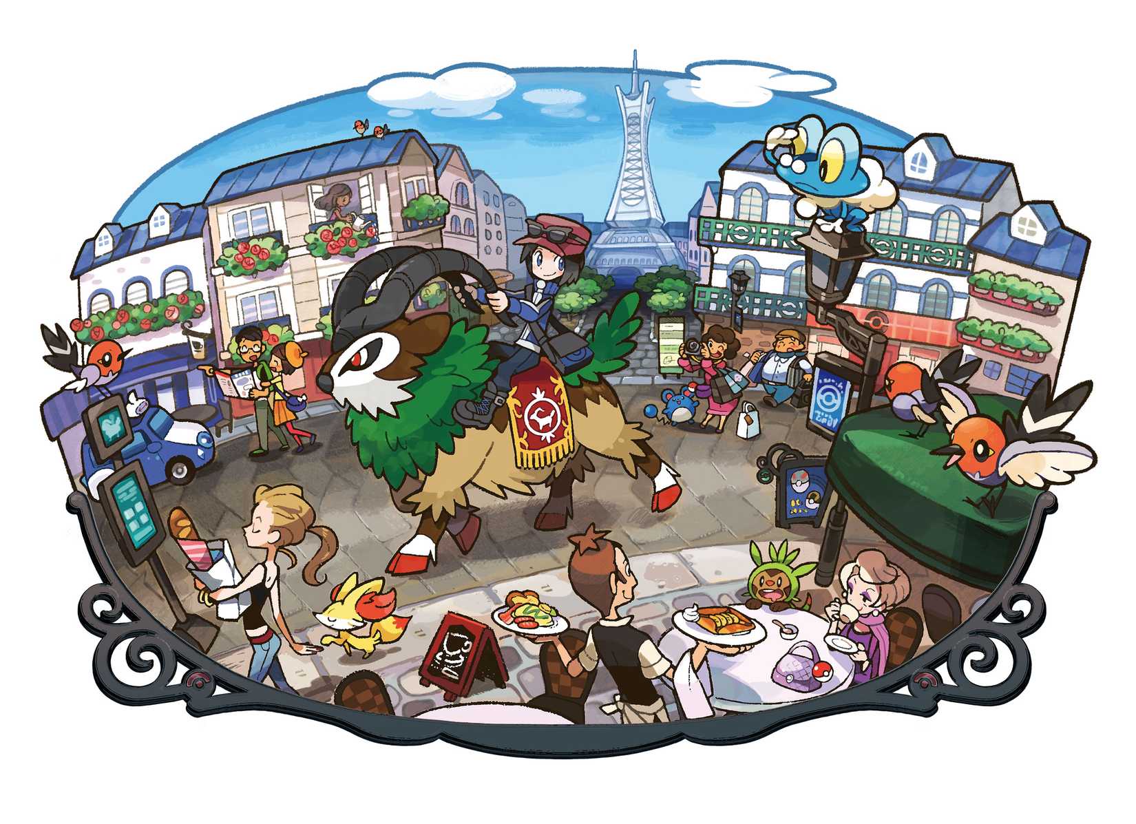 The 3D world of Pokémon X and Y.
