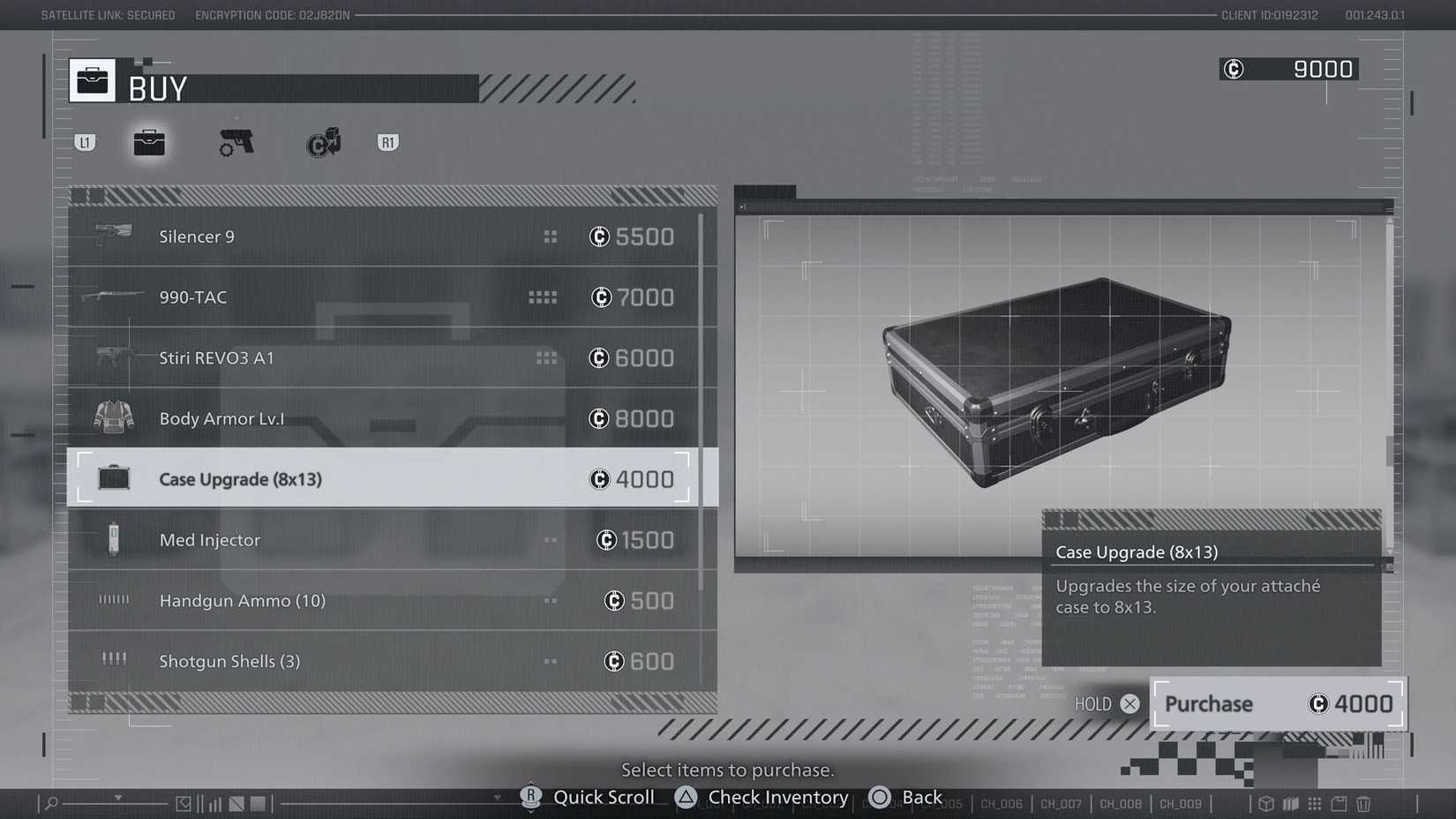 Fan Mod Brings Merchant to Leon's Inventory in Resident Evil Requiem screenshot