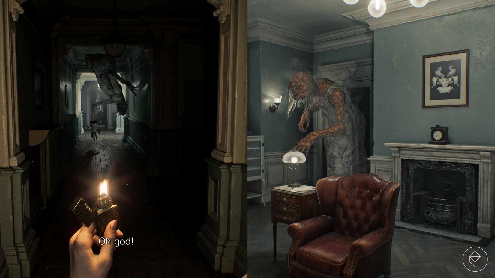 A player escapes the Girl monster at the Chronic Care Center in Resident Evil Requiem.