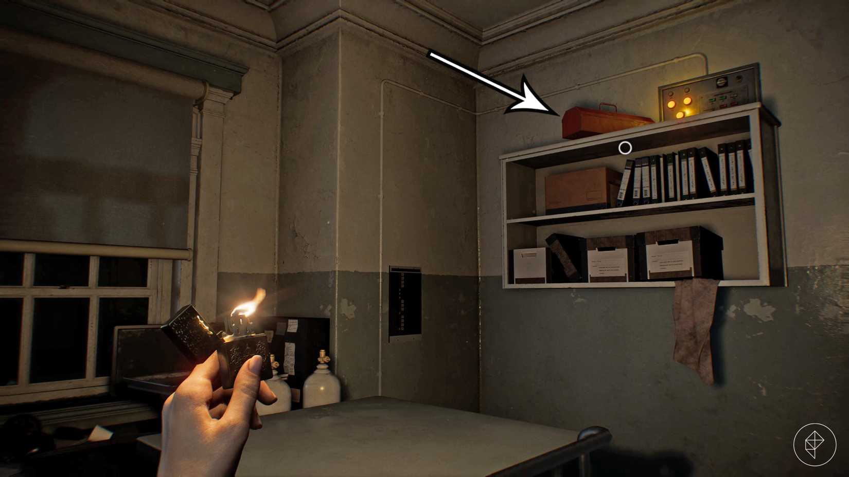 The toolbox in the nurse's station at the Chronic Care Center in Resident Evil Requiem.