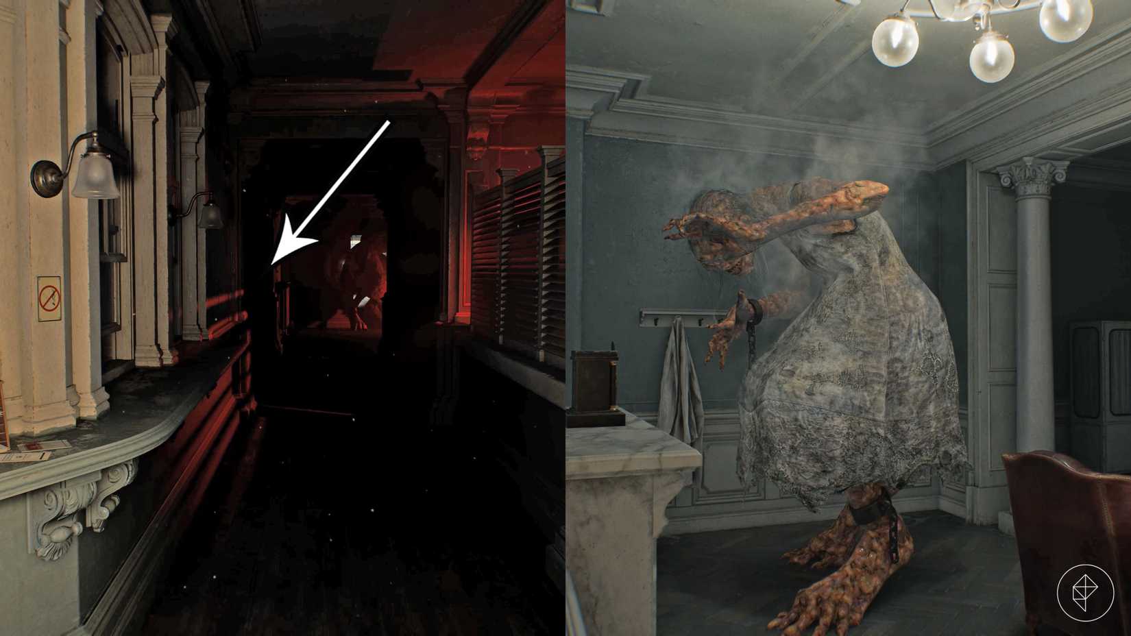 A player hurts the Girl at the Chronic Care Center in Resident Evil Requiem.