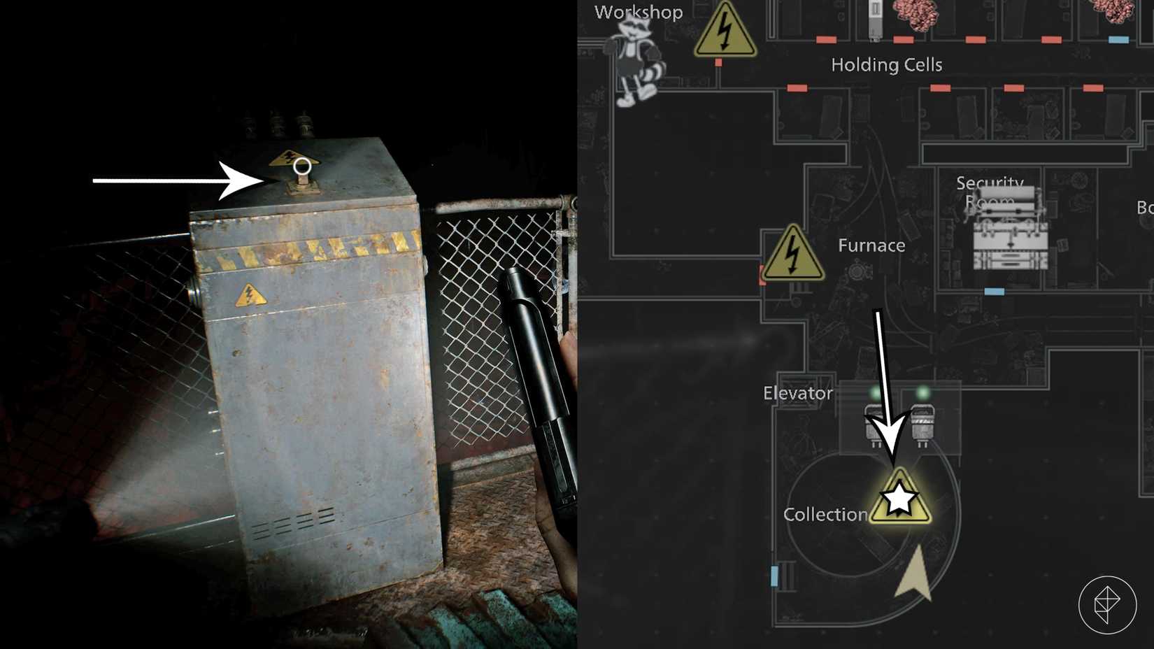 A power distributor that requires a square socket wrench in the basement of Resident Evil Requiem.