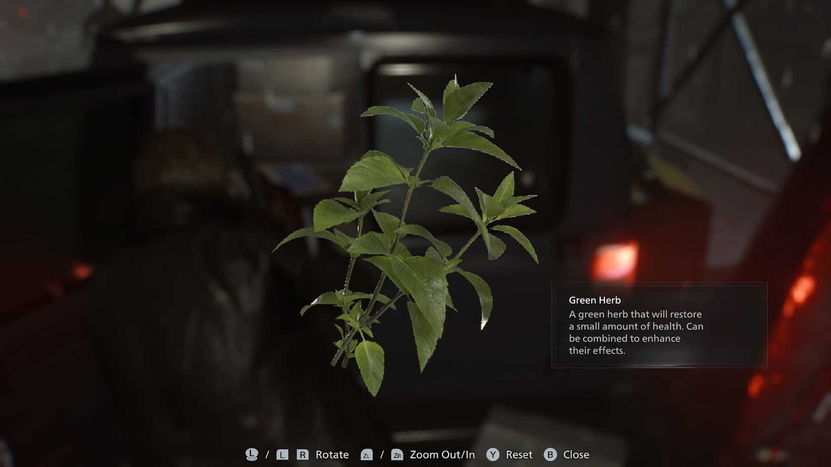 A Green Hern in Resident Evil Requiem