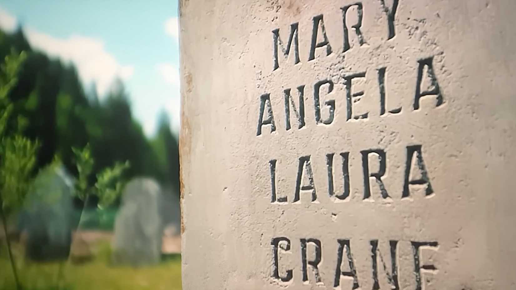 Mary's grave, listing her name as "Mary Angela Laura Crane" in Return to Silent Hill.