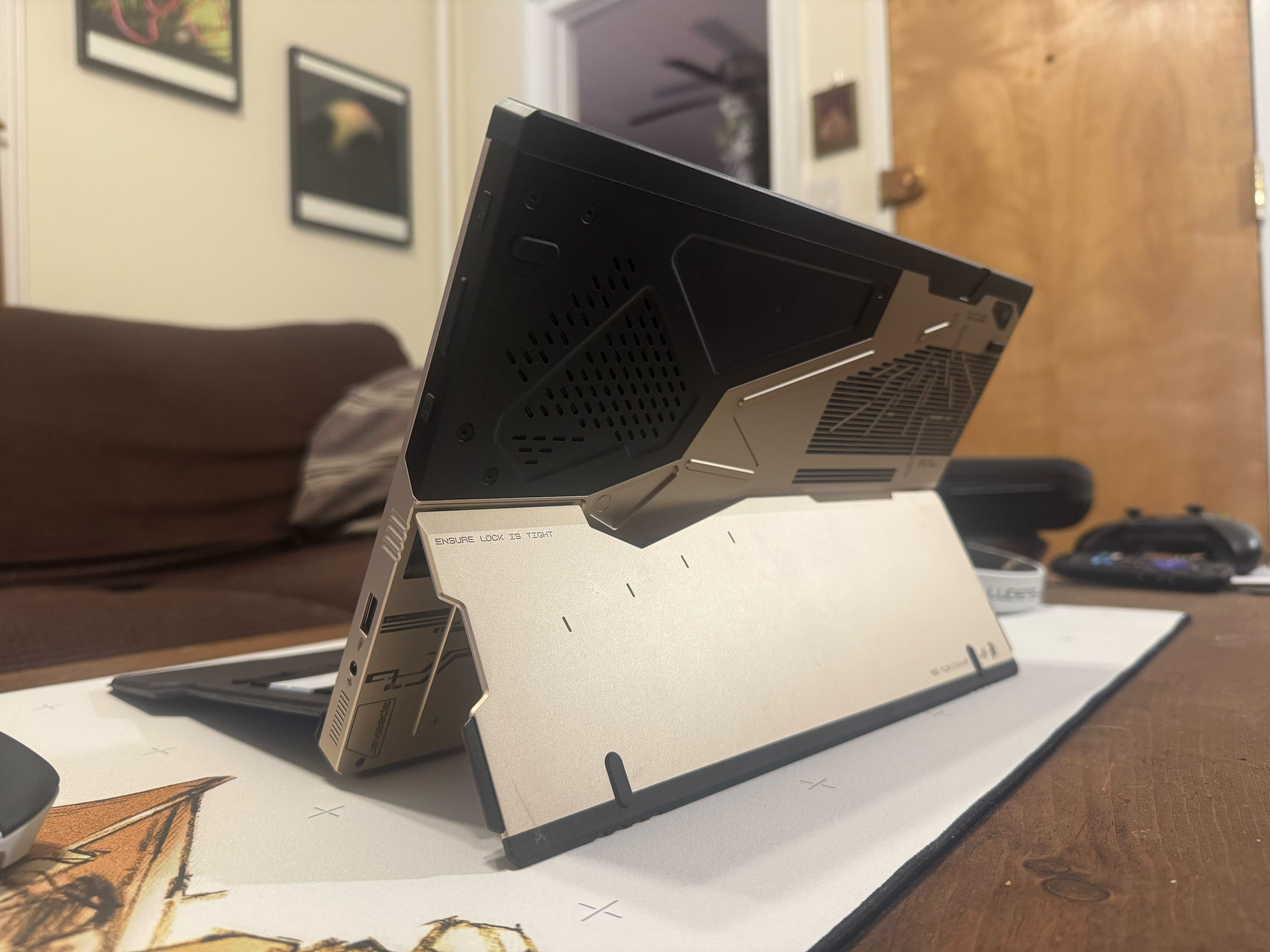 Detailed back panel of the ROG Flow Z13-KJP