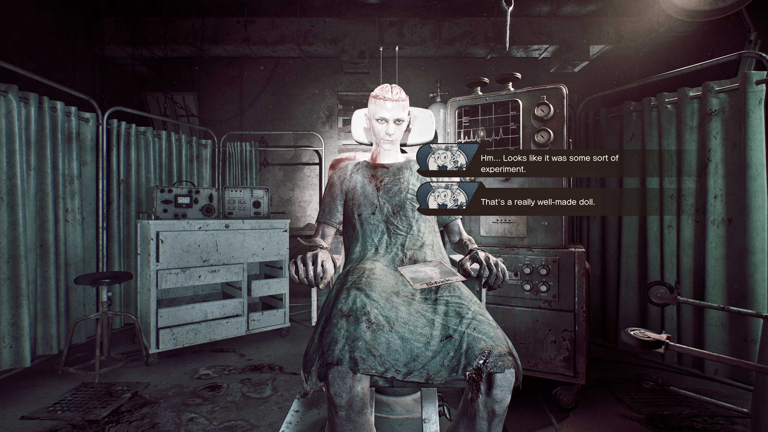 A puppet in the asylum in Romeo Is a Dead Man.