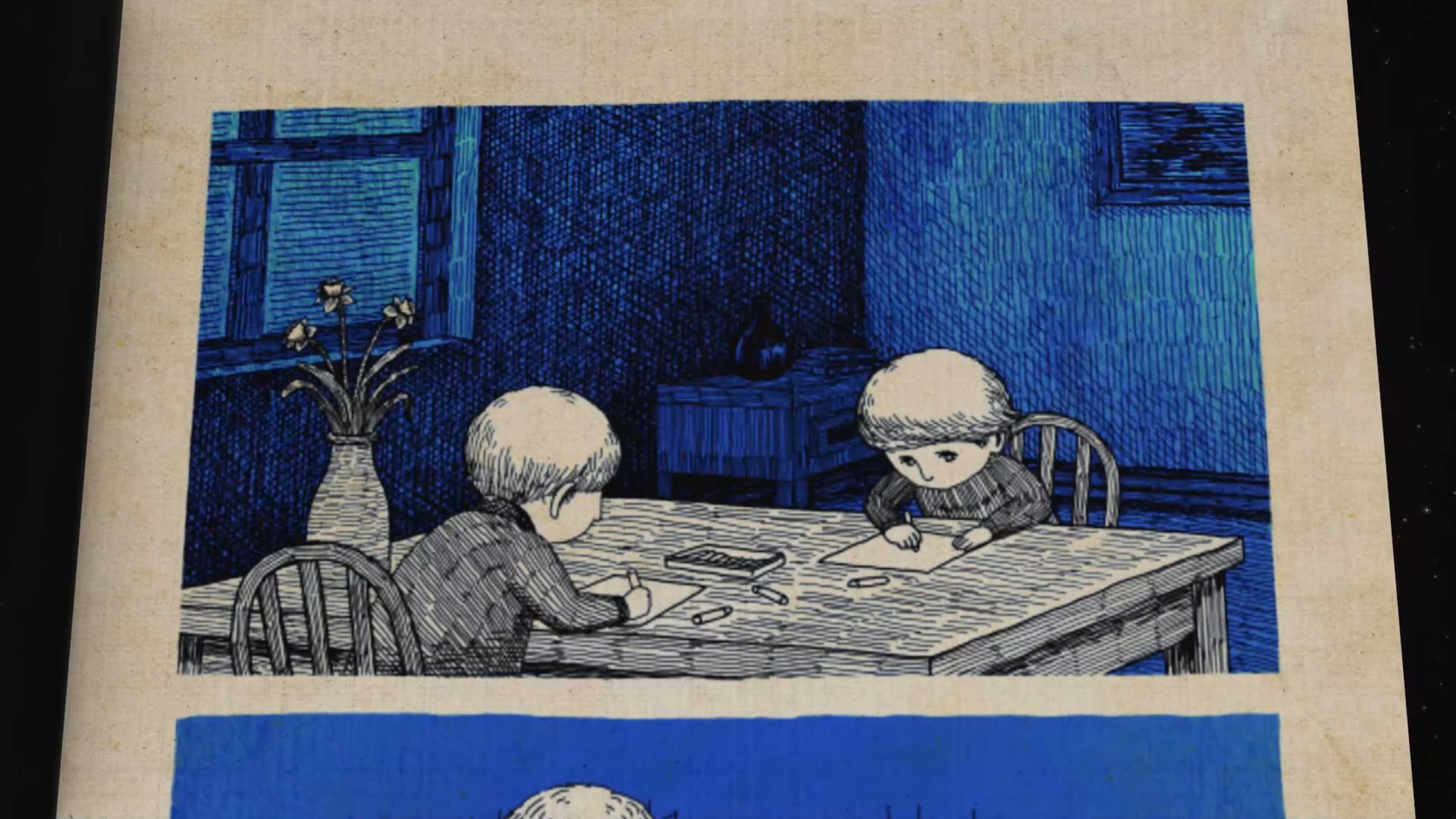 A cutscene from the asylum chapter in Romeo Is a Dead Man.