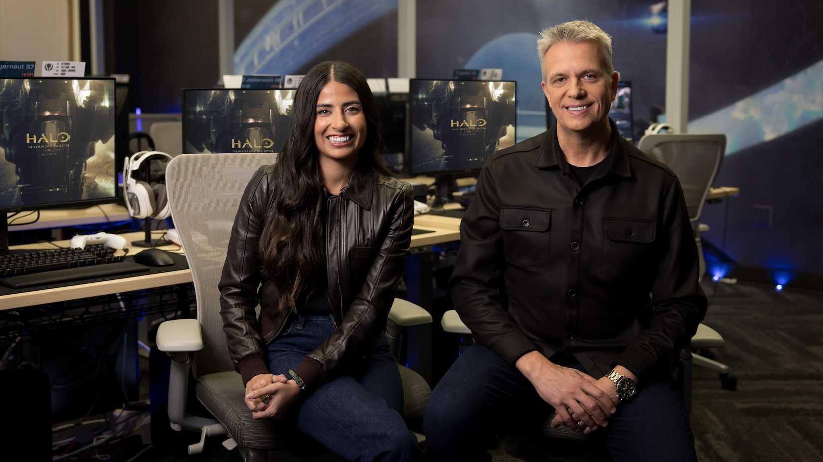 A photo of Asha Sharma and Matt Booty 