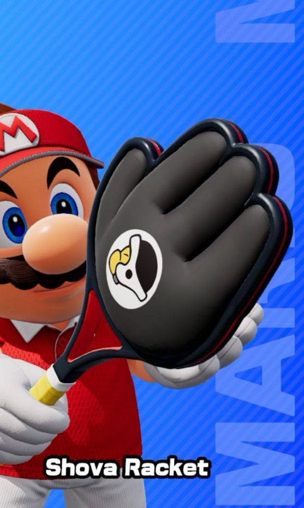 Shova Racket as seen in Mario Tennis Fever.