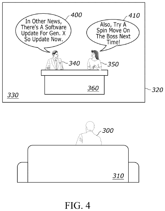 An image from a Sony patent showing how a gen-AI podcast might work