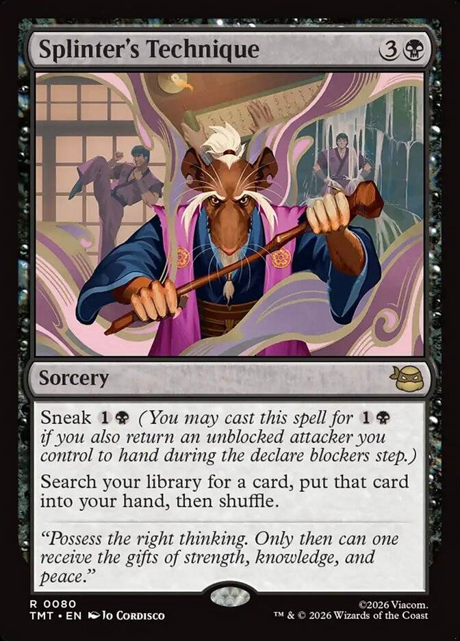 Splinter Words 10 best cards from Magic: The Gathering's TMNT set