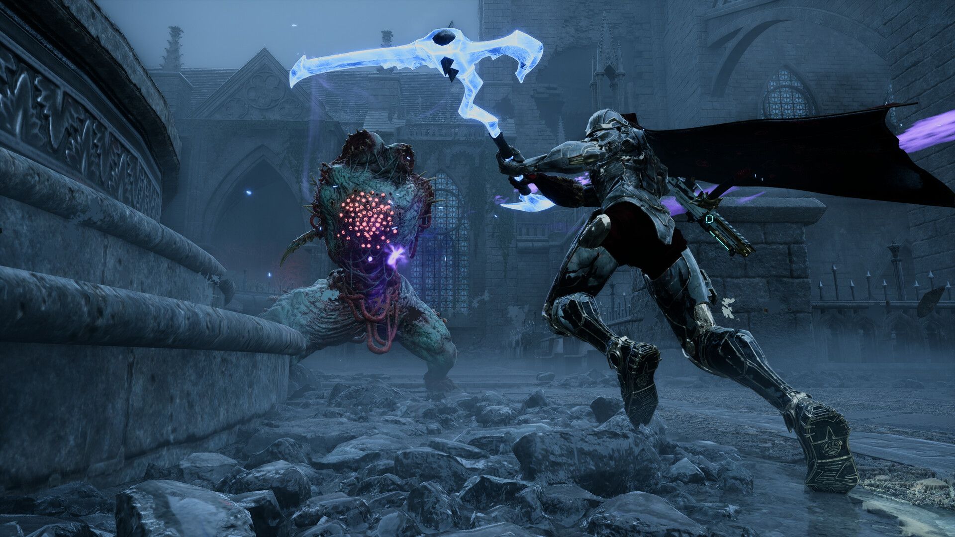 An Armatus fights a creature in Armatus