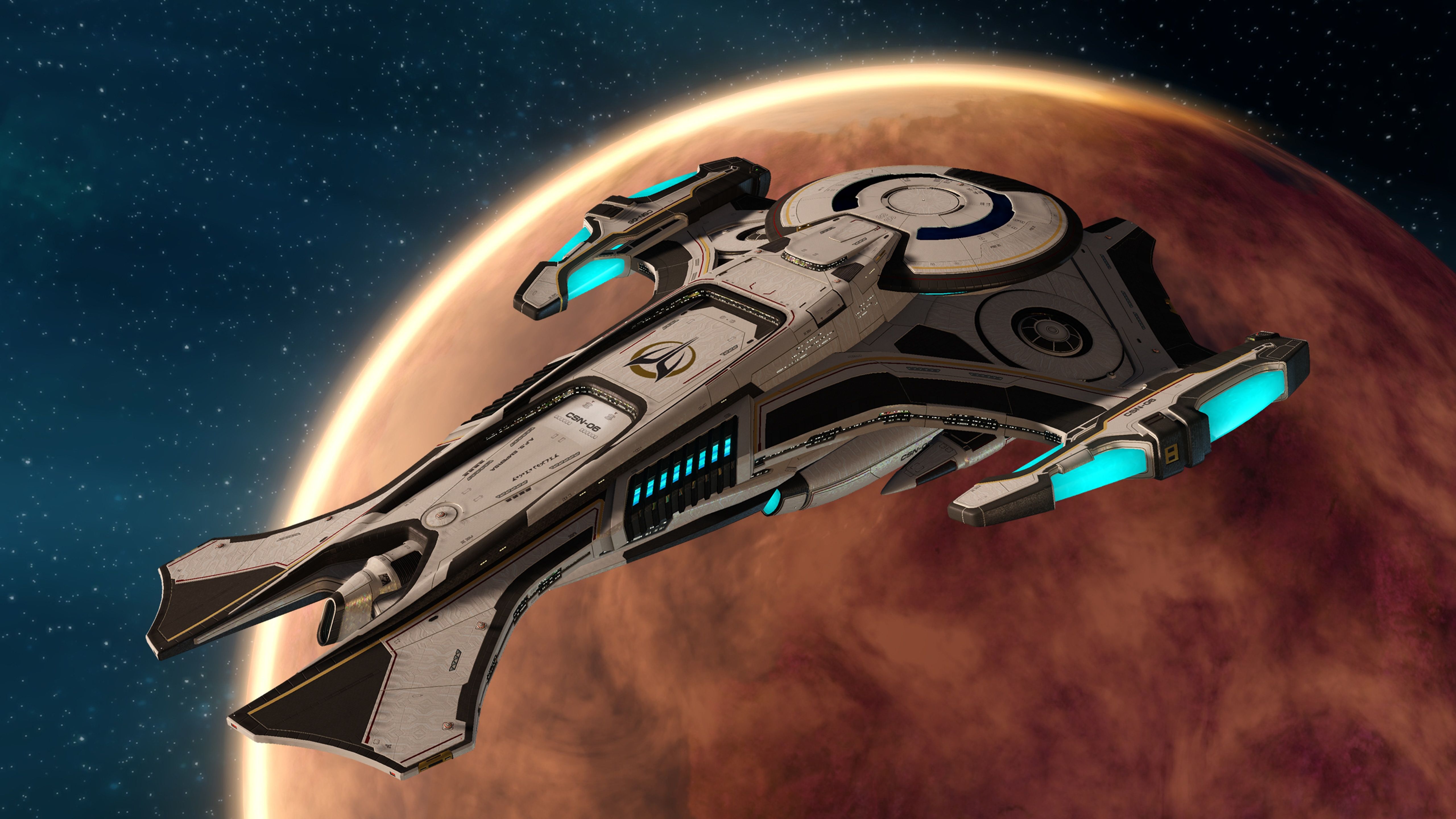 The U.S.S. Aventine in orbit