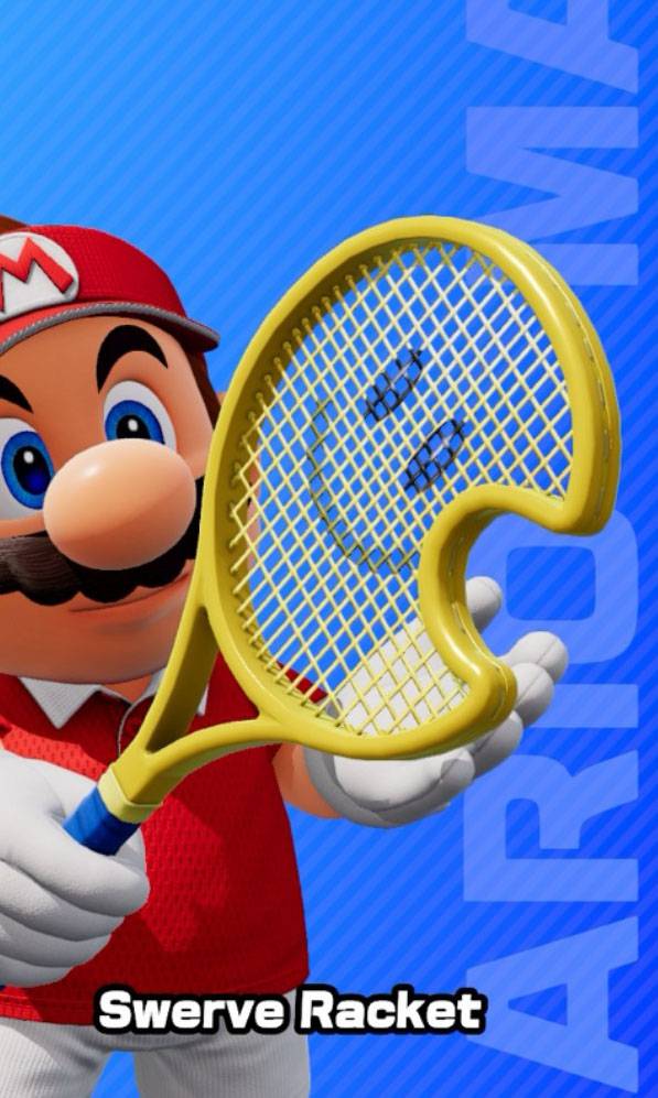 Swerve Racket as seen in Mario Tennis Fever.