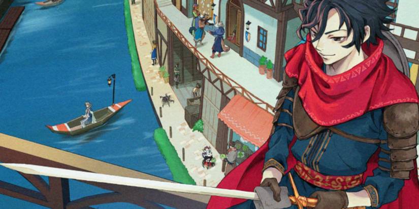 Sword world RPG art showing a warrior with sword