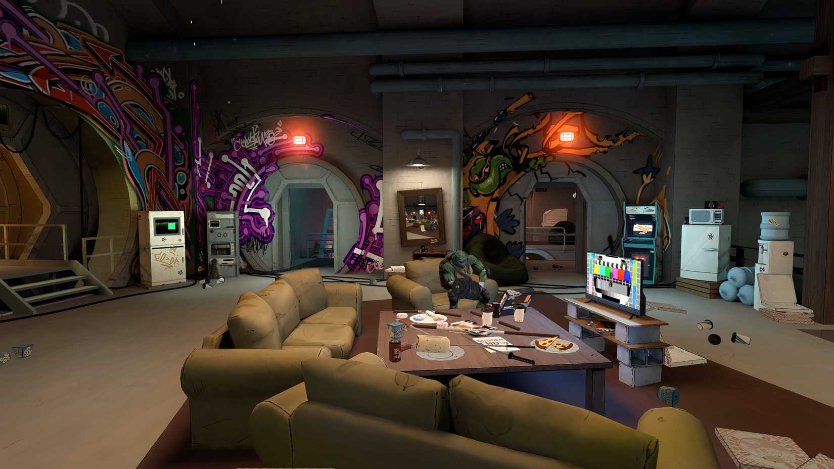 The Sewer Lair of the Ninja Turtles