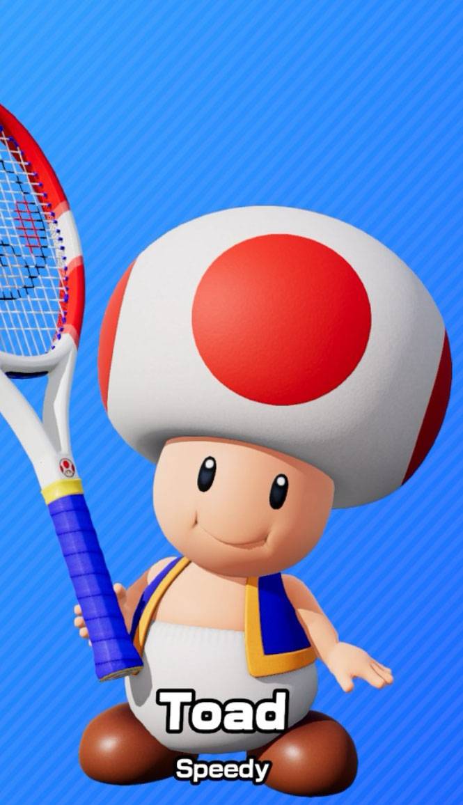 Toad as seen in Mario Tennis Fever.