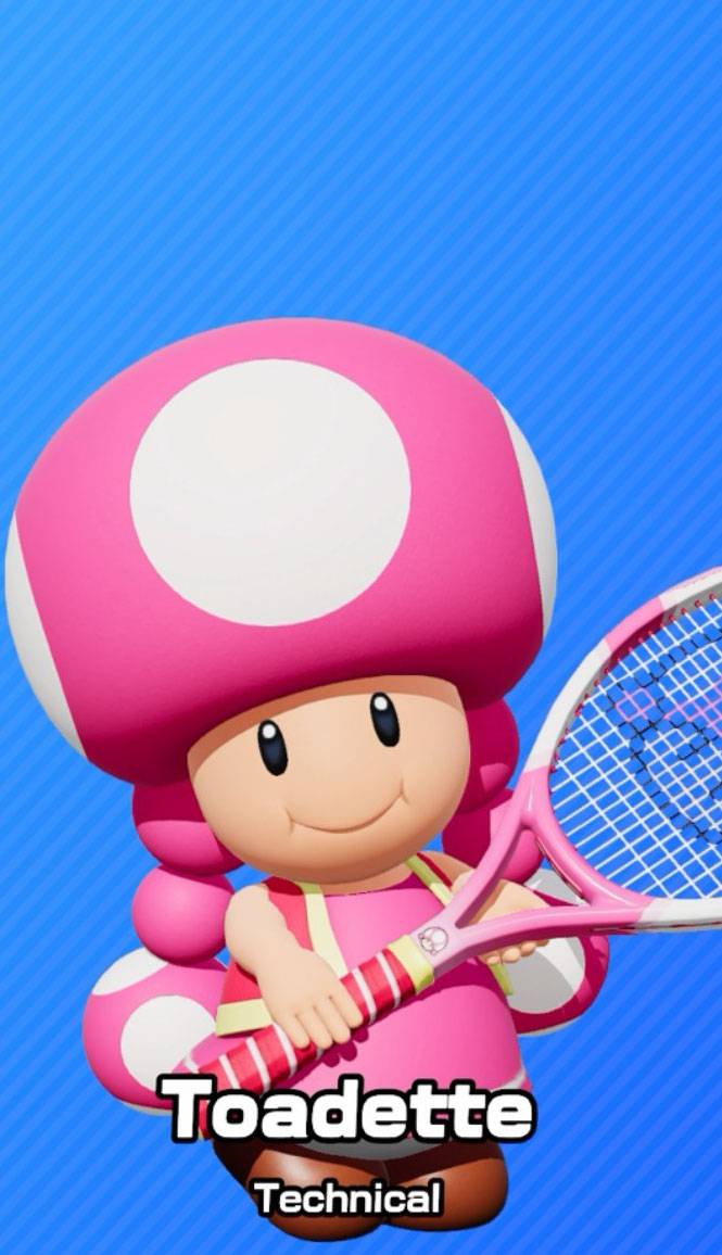 Toadette as seen in Mario Tennis Fever.