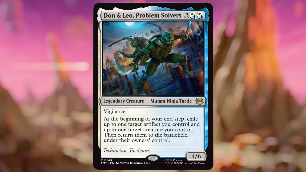 Magic: The Gathering Card of Don and Leo from TMNT