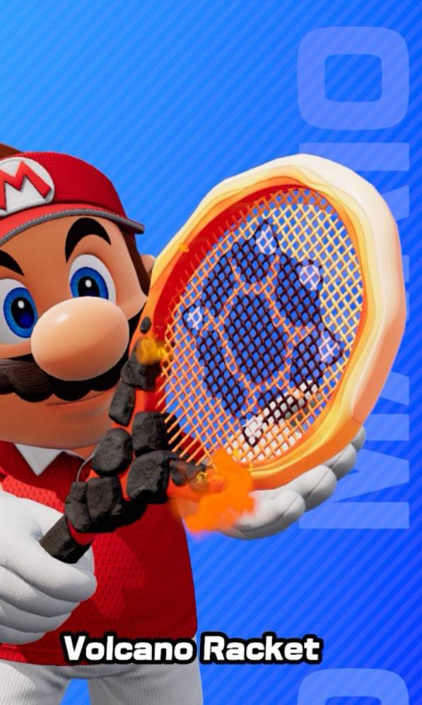 Volcano Racket as seen in Mario Tennis Fever.