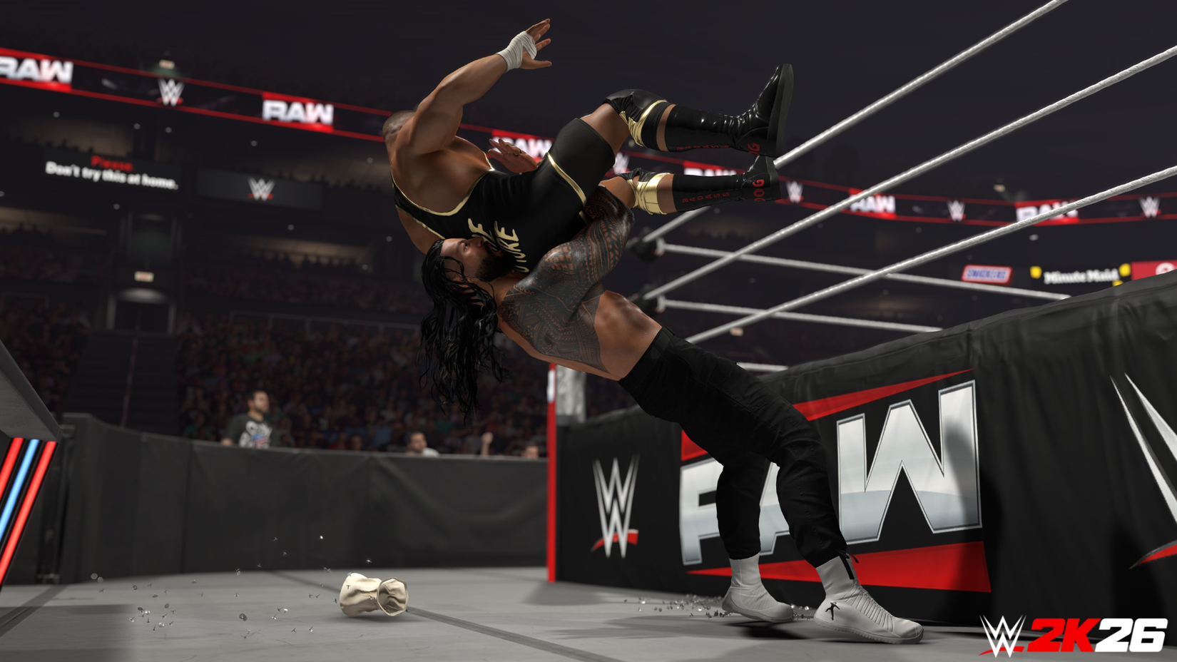 Roman Reigns vs Bron Breakker Thumbtacks