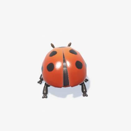 A red ladybug in Heartopia.