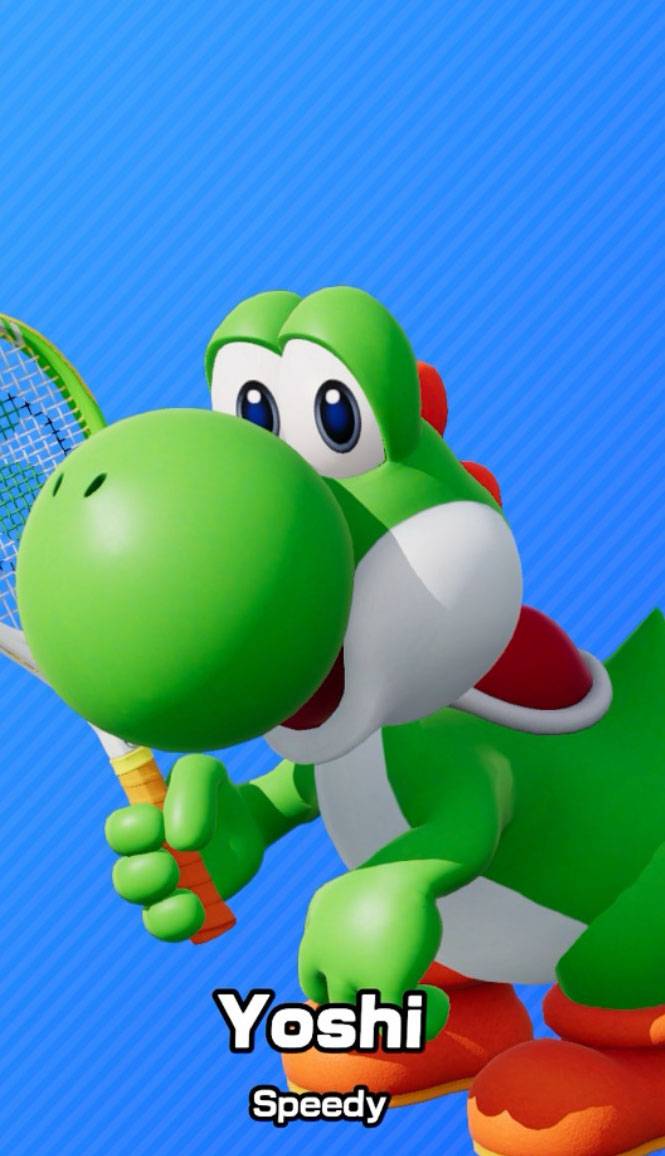 Yoshi as seen in Mario Tennis Fever.