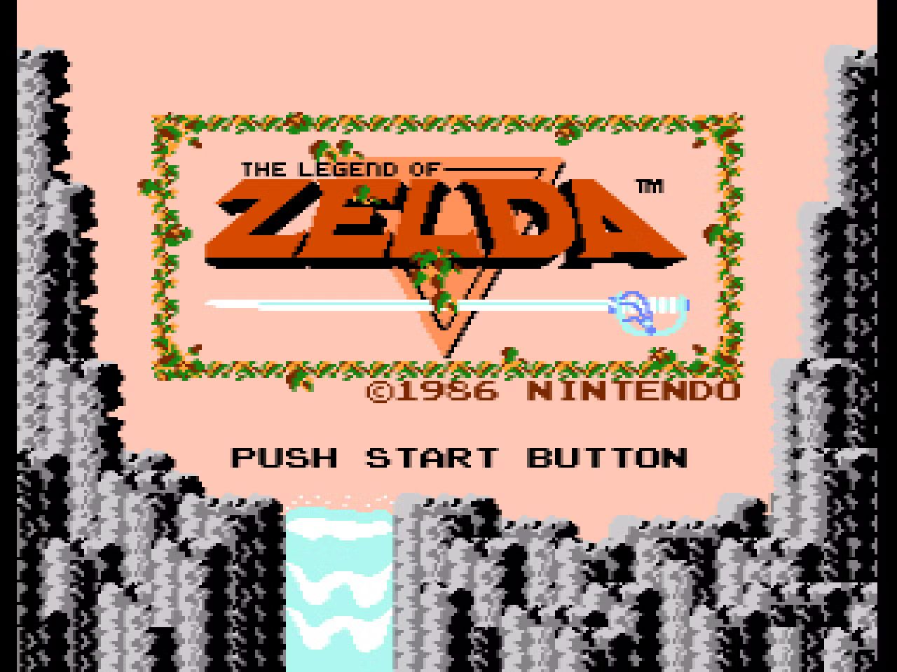 The Legend of Zelda 1986 title screen
