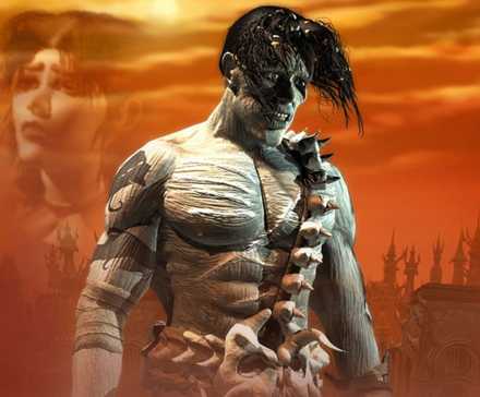 An image of the Nameless One from a cinematic video from Planescape: Torment