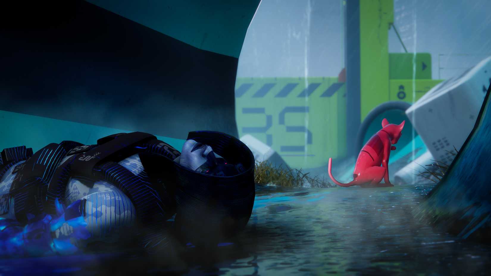 A defeated Runner shell in Marathon