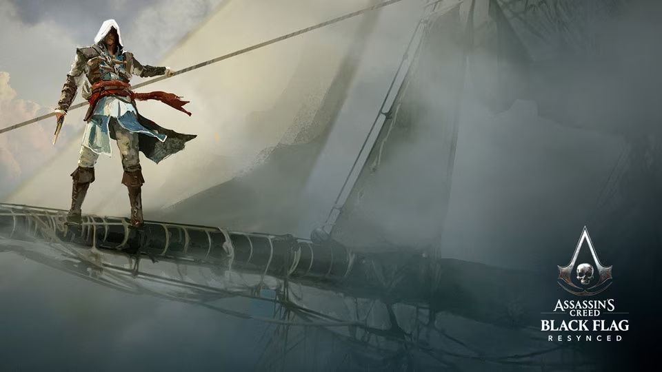 Assassin's Creed Black Flag Resynced official artwork featuring Edward Kenway