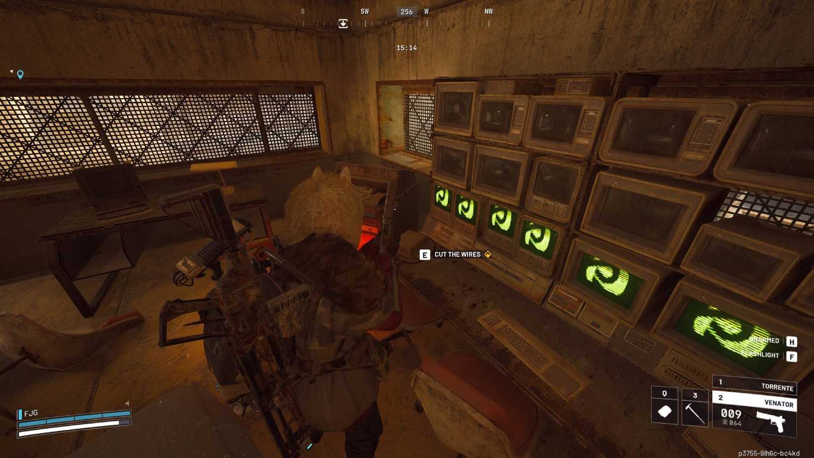 The player in Arc Raiders standing in front of the quest objective.