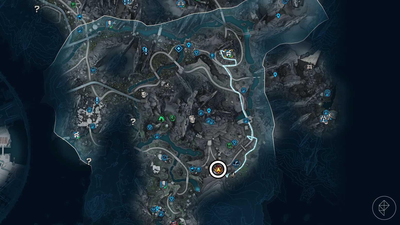 Borderlands 4 map showing the location of Maurice's Vending Machine in march 31