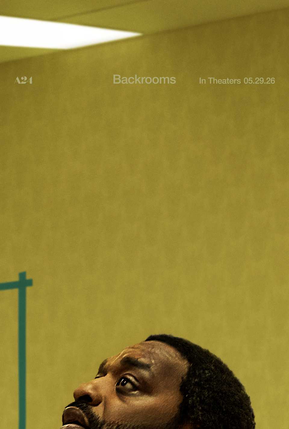 A frightened man in the halls of the Backrooms