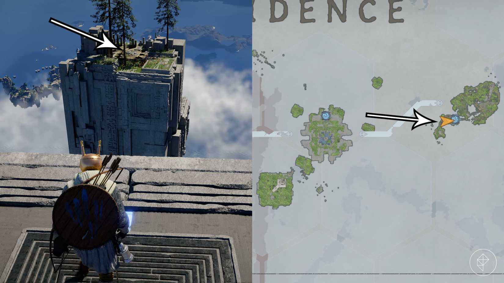 The path to the Precipice of Truth Abyss in Crimson Desert.