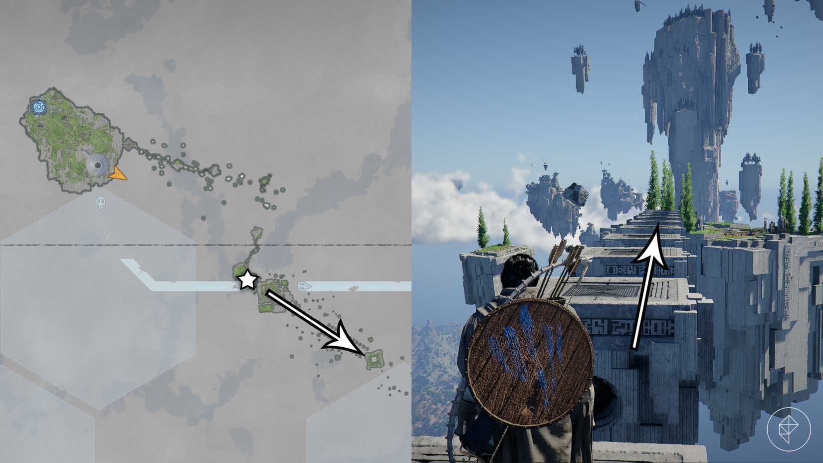 The path to the Root's End Abyss puzzle in Crimson Desert.