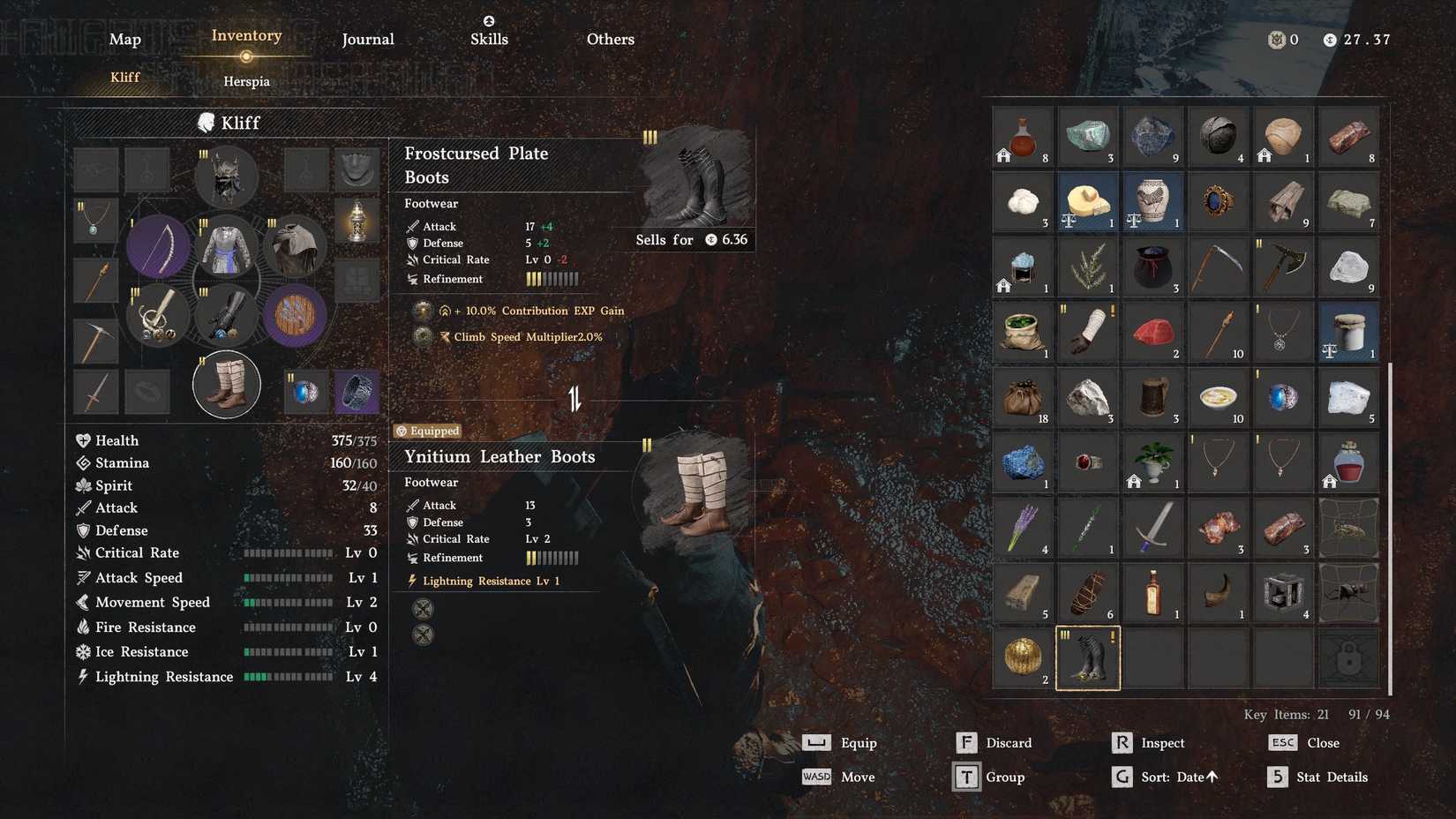 The Frostcursed Plate boots in Crimson Desert