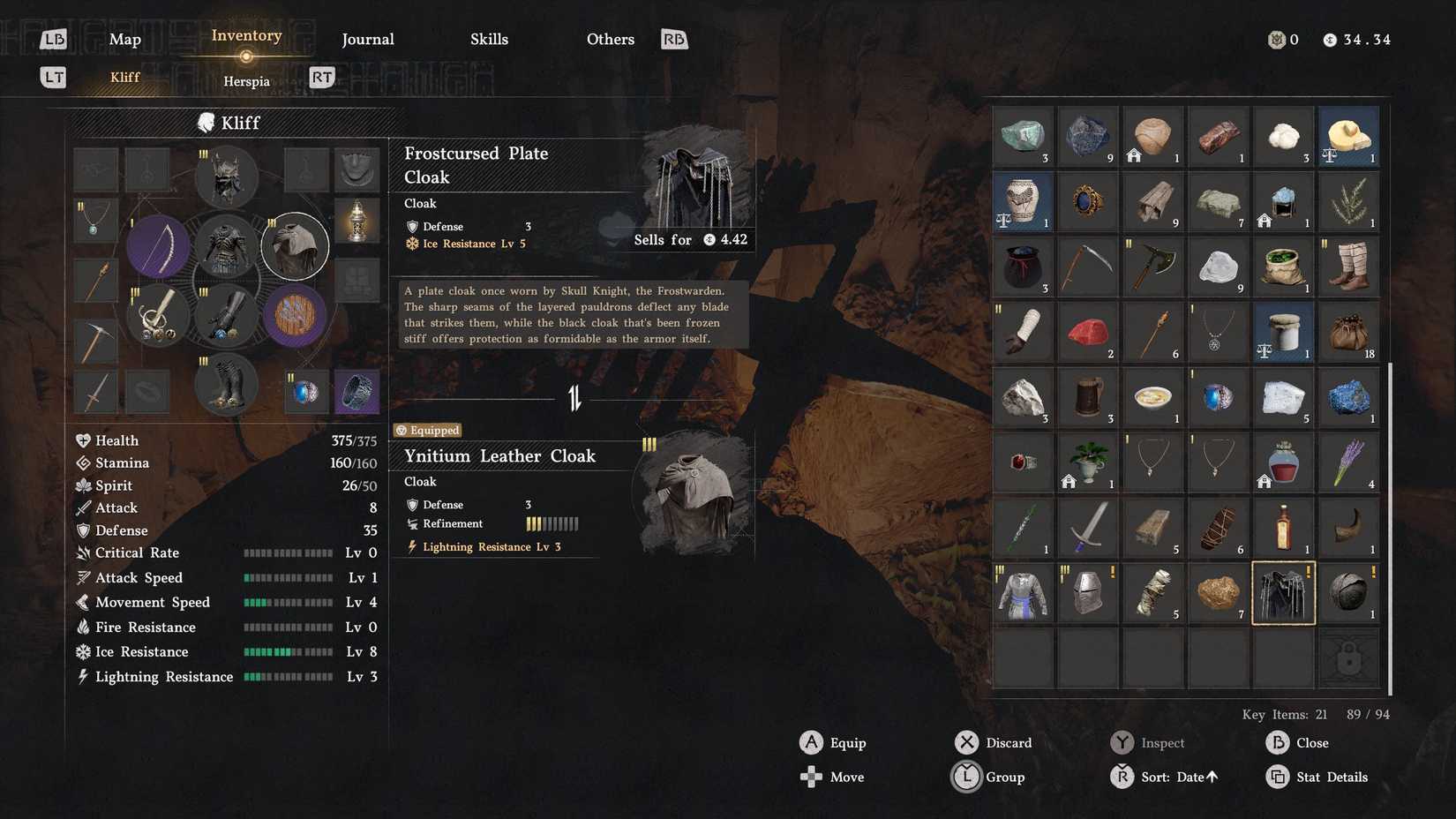 The Frostcursed Plate cloak in Crimson Desert