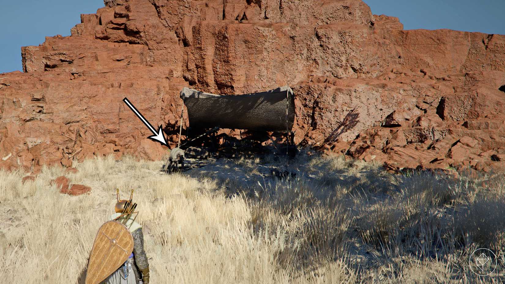 The final grindstone location before the Reed Devil boss battle in Crimson Desert.