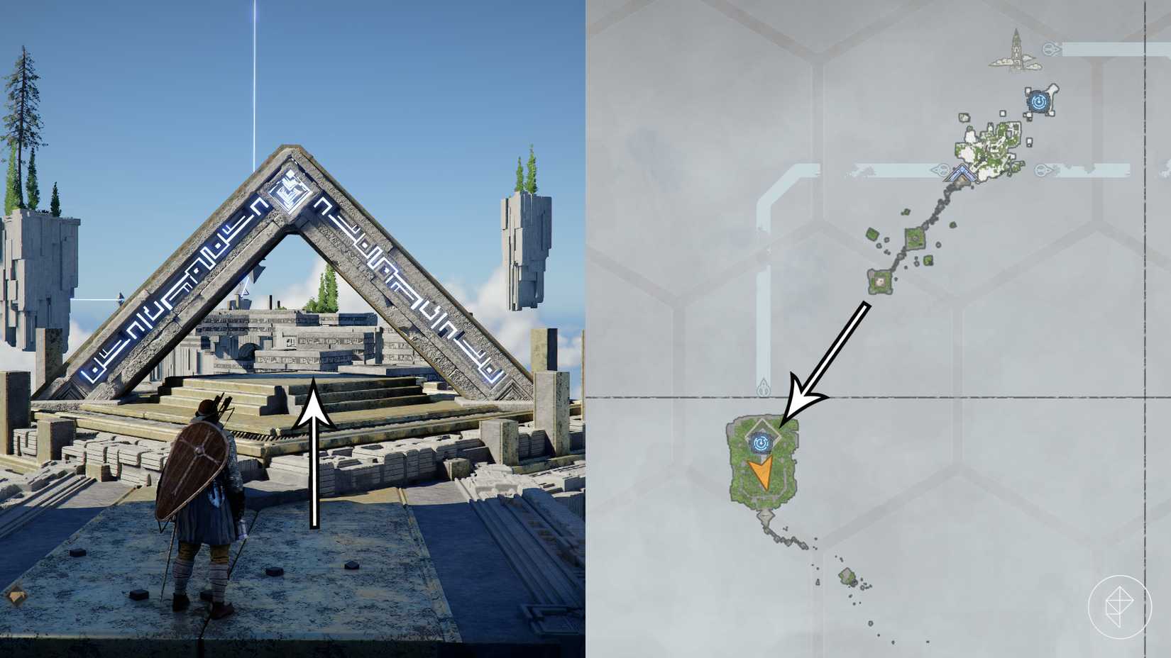 The location of the Secret Garden Abyss in Crimson Desert.