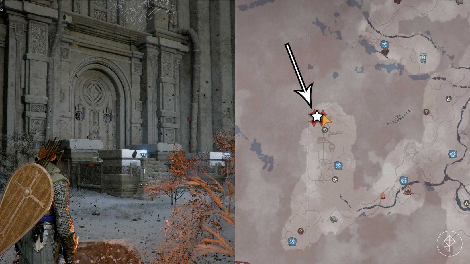 The location of the Spire of the Stars in Crimson Desert.