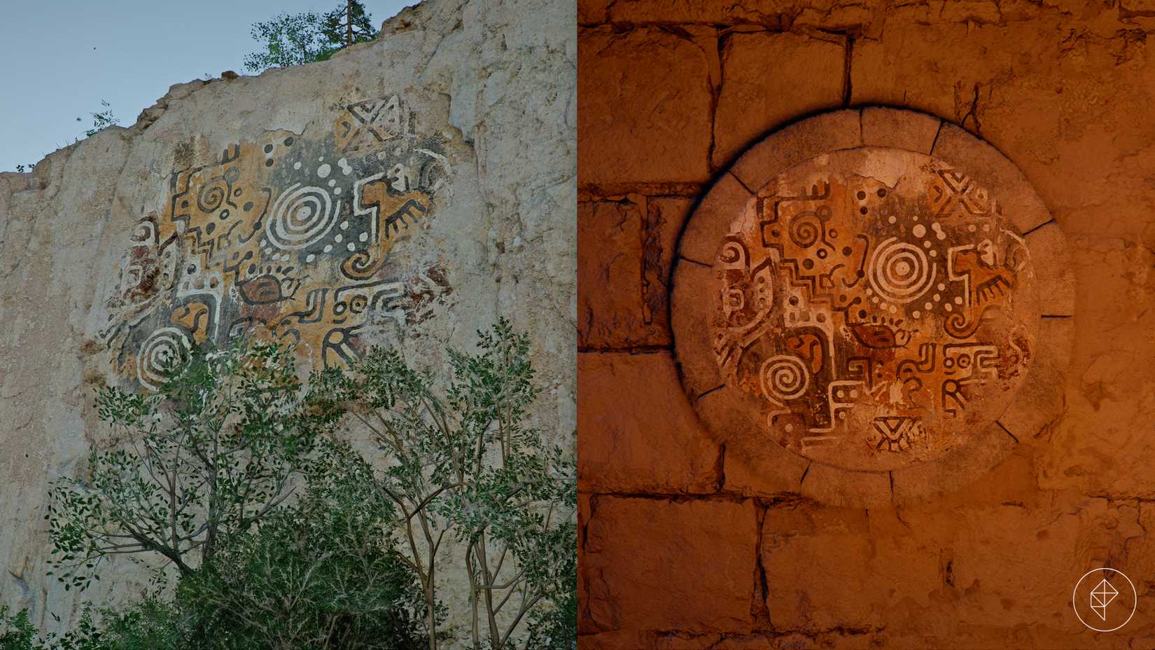 One of the Dragon's Stone Chamber Ruins puzzle patterns in Crimson Desert.