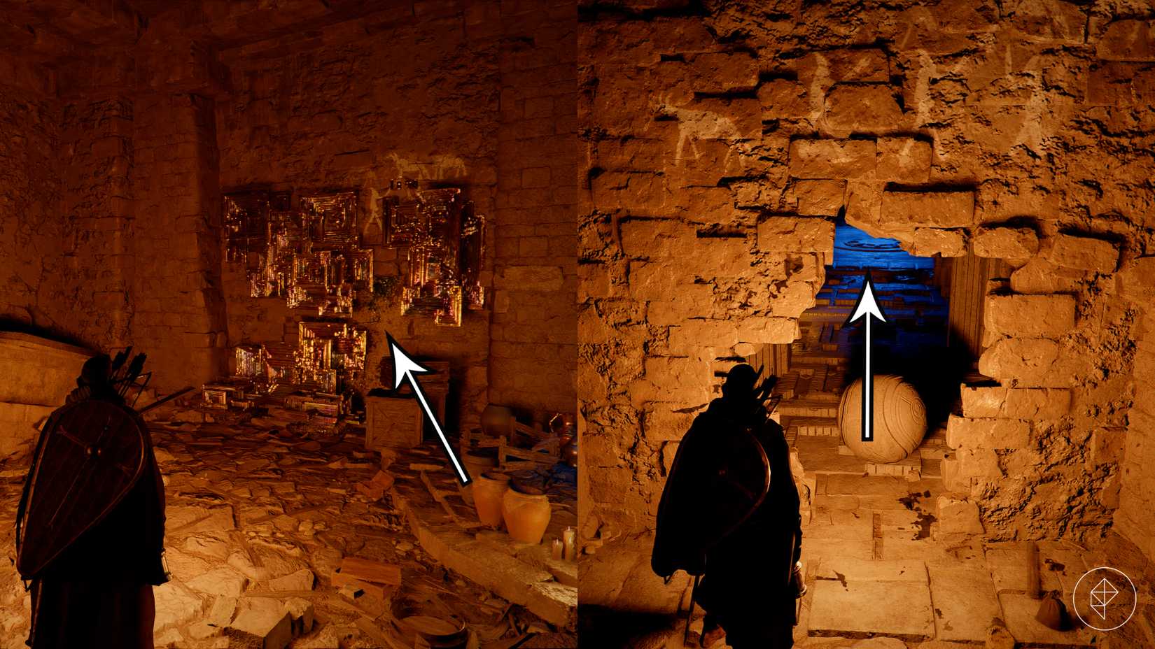 Kliff uses Focused Force Palm to open the path to the abyss transporter in Crimson Desert.