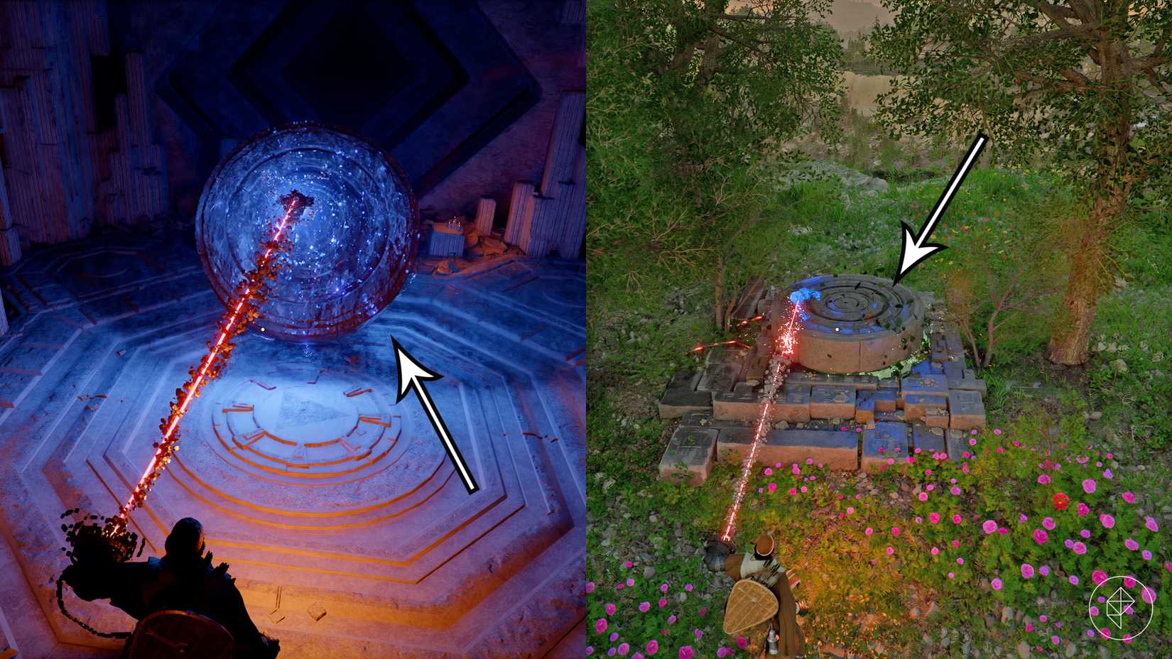 In Crimson Desert, Kliff places the abyss transporter on the broken abyss nexus at his home in Thinker's Meadow.