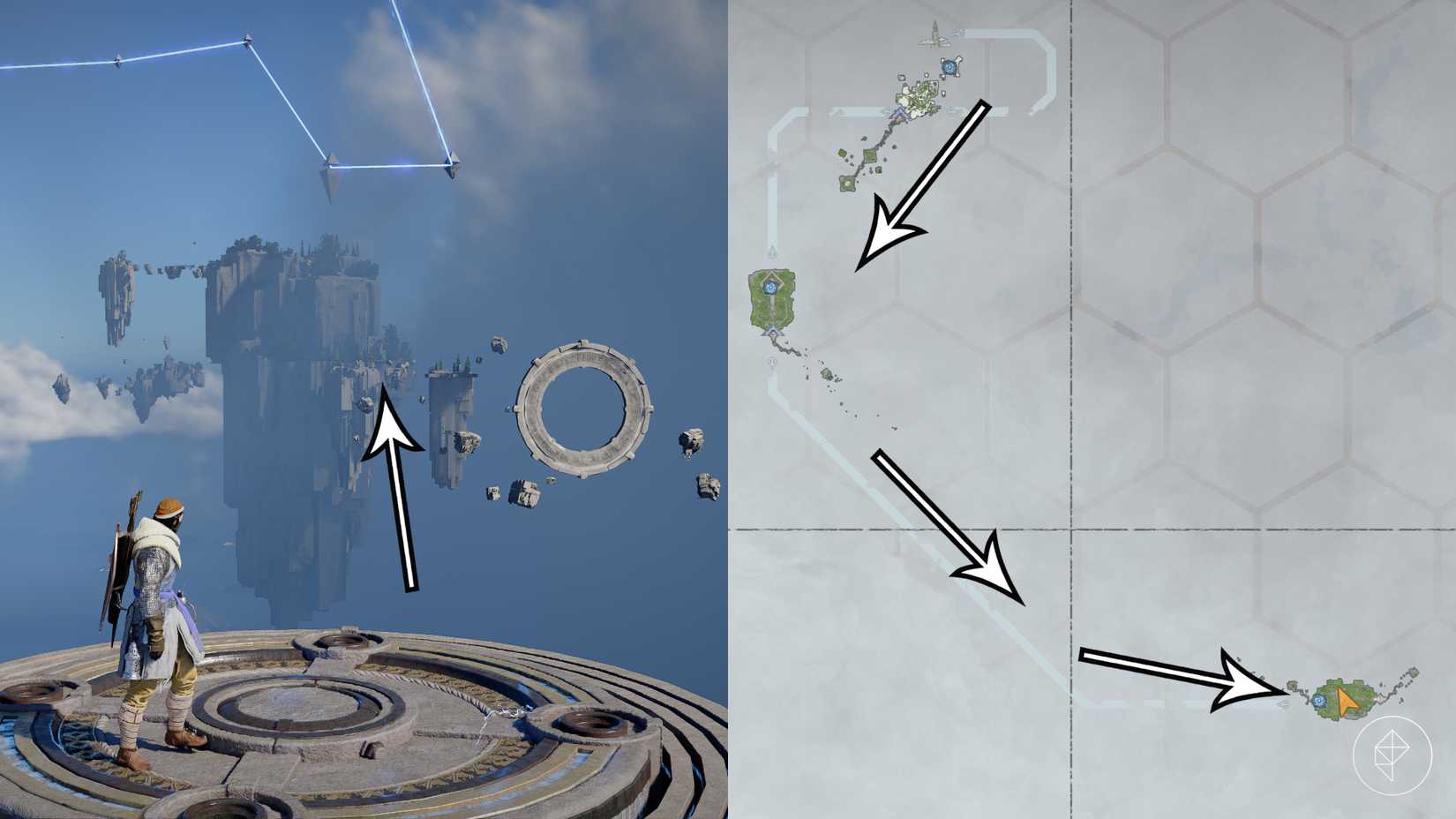 The path to the Vault of Vengeance Abyss in Crimson Desert.