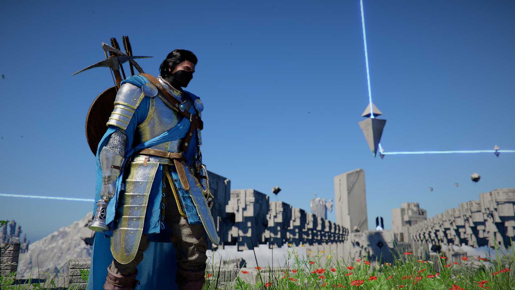 A Crimson Desert screenshot showing Kliff on one of the abyss islands