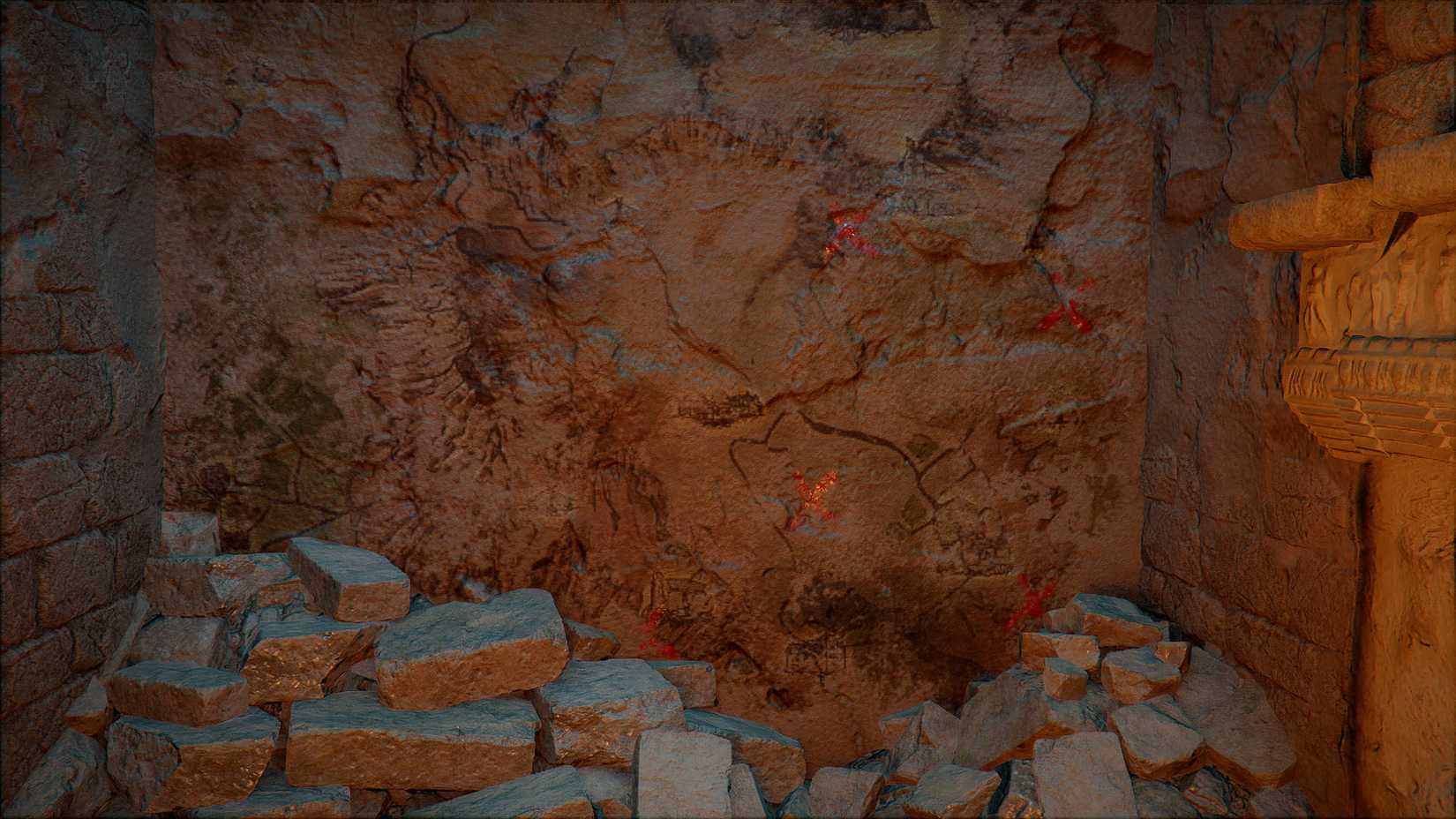 A Crimson Desert screenshot showing the map players find inside the Azure Moon Labyrinth